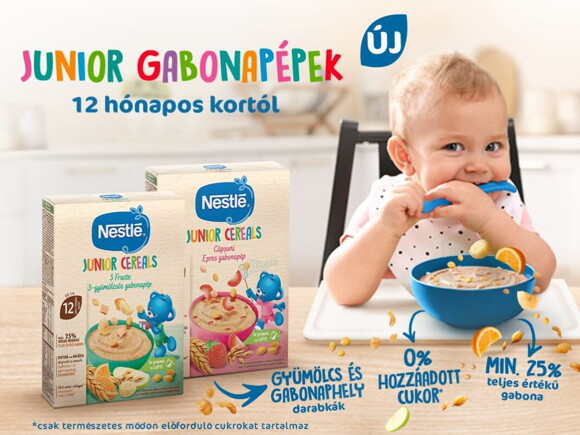 Fedezd fel az új Nestlé Junior gabonapépeket!
