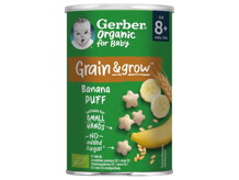 Gerber bio banános gabonasnack